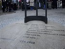 Pomník eské politiky Milady Horákové byl odhalen 16. listopadu u Poslanecké...