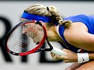 HECOVÁNÍ. Petra Kvitová ve finále Fed Cupu.