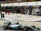Nico Rosberg ve Velké cen Brazílie formule 1.