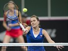 VOLEJ. Barbora Strýcová ve tyhe ve finále Fed Cupu.
