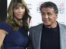 Sylvester Stallone s manelkou Jennifer Flavinovou na festivalu v Hollywoodu