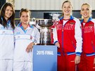 (Zleva) Lucie afáová, Barbora Strýcová, Jekatrina Makarovová a Jelena...