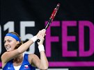 PEKELNÉ SOUSTEDNÍ. Petra Kvitová a její boj v úvodním klání finále Fed Cupu
