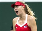 JSEM HOLT DOBRÁ, CO NADLÁTE. Maria arapovová a její radost ve finále Fed Cupu