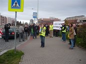 Demonstrace na Ládví.