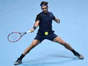 FORHEND. Roger Federer na Turnaji mistr v Londn.