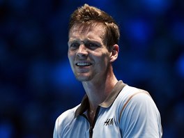 esk tenista Tom Berdych prohrl s Djokoviem prvn set a na Turnaji mistr...