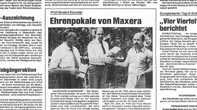 Rakousk tisk z roku 1981.