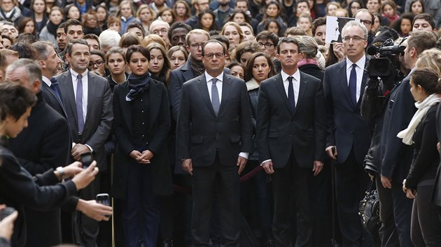 Pieta za oběti teroristického útoku v Paříži