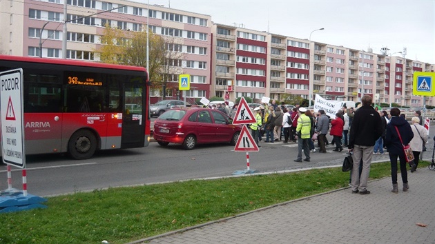 Demonstrace na Ládví.