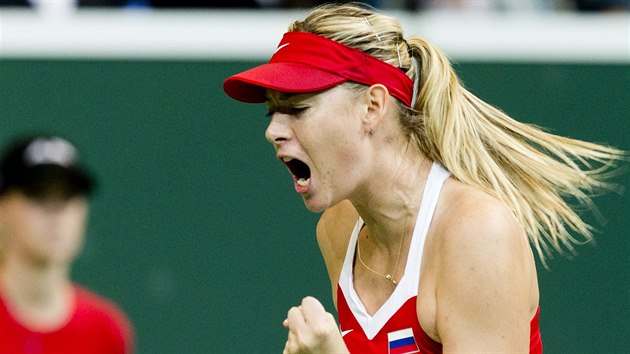 Maria arapovov a jej radost ve finle Fed Cupu