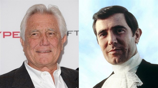 George Lazenby v roce 2014 a v roce 1969 coby James Bond