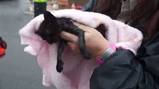 Venku u� na n�j �ekal suchý ru�ník a ochotné ruce.