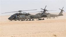 Cviení výsadku z vrtulník UH-60