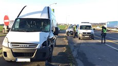 Na silnici R4 u Línic usmrtila dodávka chodce, který pebíhal vozovku (16....