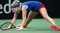 NEDOSÁHLA. Petra Kvitová ve finále Fed Cupu.
