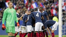 Gólová radost Francie v p�átelském duelu s N�meckem