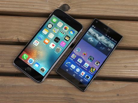 Apple iPhone 6s a Sony Xperia Z5 Compact