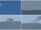 Pád ruského letounu v horské oblasti v Sýrii. (24. listopadu 2015)