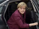 Nmecká kancléka Angela Merkelová na setkání zástupc EU a Turecka v Bruselu...