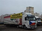 Kamion z Jablonného nad Orlicí s pomocí pro  Ukrajinu míil dál, ale zarazil se...