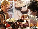 V Jihlav se uskutenil festival okolády, kde mohli ochutnat okoládový kebab...