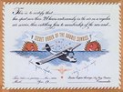 Certifikát pro cestující Linky dvojího východu slunce mezi Austrálií a Srí...