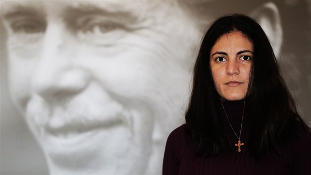 Kubnsk disidentka Rosa Maria Pay v Knihovn Vclava Havla. (25. listopadu 2015)
