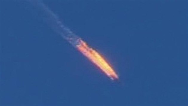 Turecké letectvo sestřelilo u hranic Sýrie ruský bitevník Su-24 (24. listopadu 2015)