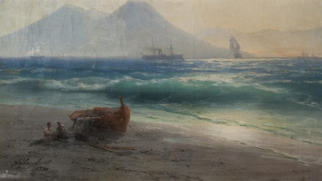 Ivan K. Ajvazovskij, Pohled na Vesuv, 1891.