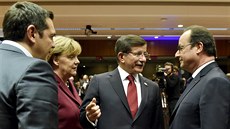 Pedstavitelé ecka, Nmecka, Turecka a Francie na setkání v Bruselu (29....