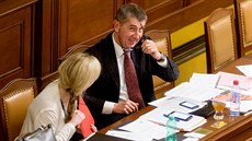 Ministr financí Andrej Babi pi pátením jednání Poslanecké snmovny (27....