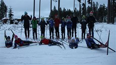 Konen na snhu. Ski klub umava trénuje na Zadov.