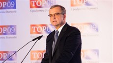 Miroslav Kalousek při nominačním projevu na předsedu TOP 09