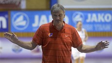 Ivan Bene� na tréninku �eské �enské reprezentace