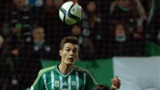 Útoník Bohemians Patrik Schick v ligovém utkání