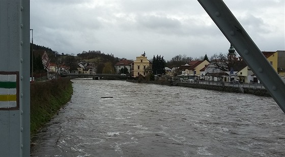 Rozvodnná Otava v Suici. Ilustraní foto.