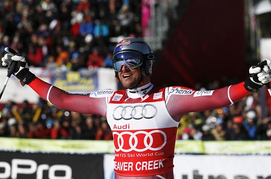 VÍTZ. Aksel Lund Svindal si v Beaver Creeku pipsal své tetí vítzství v...