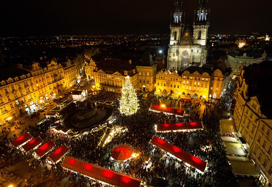 Vánoční trhy na Staroměstském náměstí v loňském roce