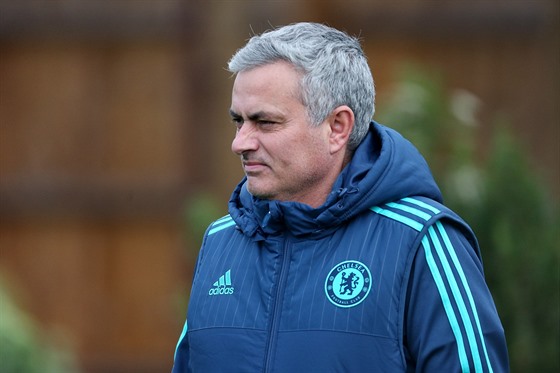 José Mourinho na tréninku Chelsea
