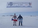 V Antarktid� b�el Ladislav �imek maraton na ledovci Union Glacier.