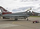 Eurofighter Typhoon FGR4 z výzbroje 41. perut. Tato peru oslaví v ervenci...