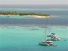 Rezervace Tobago Cays je cílem vtiny jachta.