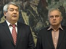 Miloslav Ransdorf s pedsedou KSM Vojtchem Filipem (8. 12. 2015)