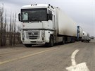 Do protest se zapojili i idii kamion na výjezdu z Volgogradu (1. prosince...