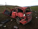 Pi tragick dopravn nehod vyltlo na Perovsku auto z dlninho sjezdu a...