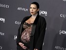 Kim Kardashianová v pokroilém stádiu thotenství (Los Angeles, 7. listopadu...