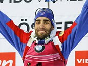 Martin Fourcade slav dal vtzstv ve Svtovm pohru. Zrove zskal...