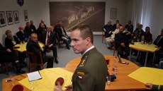 Ředitel Speciálních sil Karel Řehka promlouvá k veteránům války v Zálivu