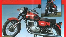 Dobový prospekt motocyklu ČZ 175 vydaný Mototechnou v roce 1988